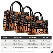 Personalized Nurse Leather Bag – Custom Medical Handbag & Purse Set with Name Gifts for Nursing Student Christmas Gift