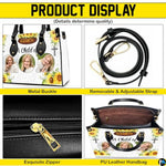 Personalized Woman religious, floral Leather Handbag