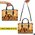 Personalized Leather Handbag for Black Women, Custom African Purse Bag Set, Birthday Meaningful Gifts for Mom, Friend