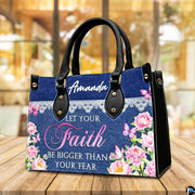Matching zippered wallet companion showcasing denim and lace peony artwork