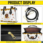 Personalized Leather Handbag for Black Women, Custom African Purse Bag Set, Birthday Meaningful Gifts for Mom, Friend