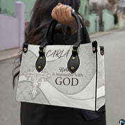 Personalized Christian Leather Handbag – Custom Purse Faith Gift for Mom, Grandma, Women Birthday or Christmas
