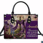 Personalized Christian Leather Handbag – Custom Purse Faith Gift for Mom, Grandma, Women Birthday or Christmas
