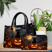 Black Cat Leather Bag – Vintage Cat Art Handbag, Stylish Animal-Themed Purse, Unique Gift for Cat Lovers