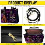 Personalized African American Leather Bag, African Purse, Gifts for Black Girl Women, Black History Handbags