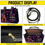 Personalized African American Leather Bag, African Purse, Gifts for Black Girl Women, Black History Handbags