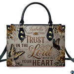 Personalized Christian Leather Handbag – Custom Purse Faith Gift for Mom, Grandma, Women Birthday or Christmas