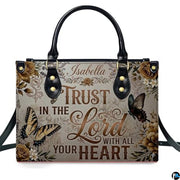 Personalized Christian Leather Handbag – Custom Purse Faith Gift for Mom, Grandma, Women Birthday or Christmas