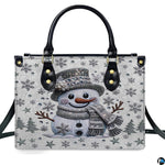 Side profile view showing seamless sparkling snow pattern wrapping and sleek dark edge finishing.