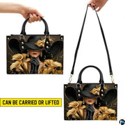 Personalized Black Women Leather Bag, Custom Name African Purses and Handbags Gifts for Mom Birthday Christmas Mothers Day