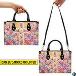 Carrying demonstrations displaying dual top handle grip and crossbody shoulder strap suspension.