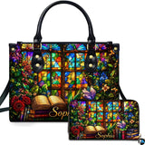 Stained Glass Book Handbag Set