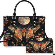 PREAUREUM "{split_values}" Personalized {collection_title} Leather Handbag