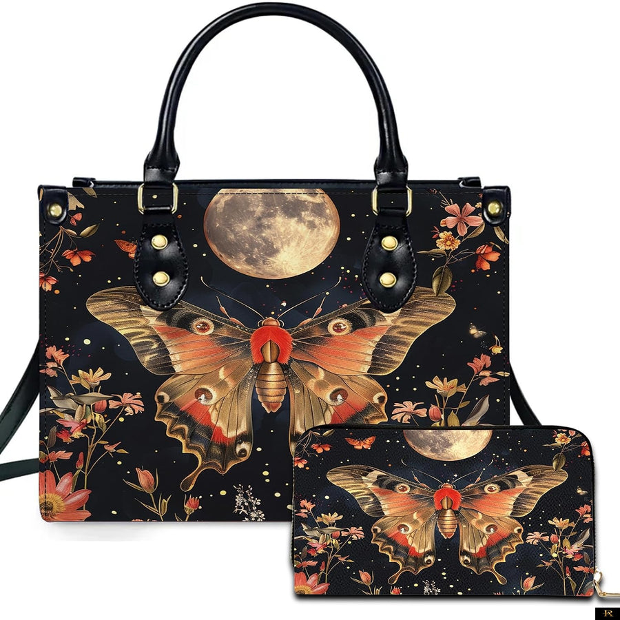 PREAUREUM "{split_values}" Personalized {collection_title} Leather Handbag