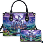 Personalized Mystical Dragon and Castle Scene Handbag