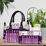 PREAUREUM "{split_values}" Personalized {collection_title} Leather Handbag