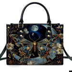 PREAUREUM "{split_values}" Personalized {collection_title} Leather Handbag