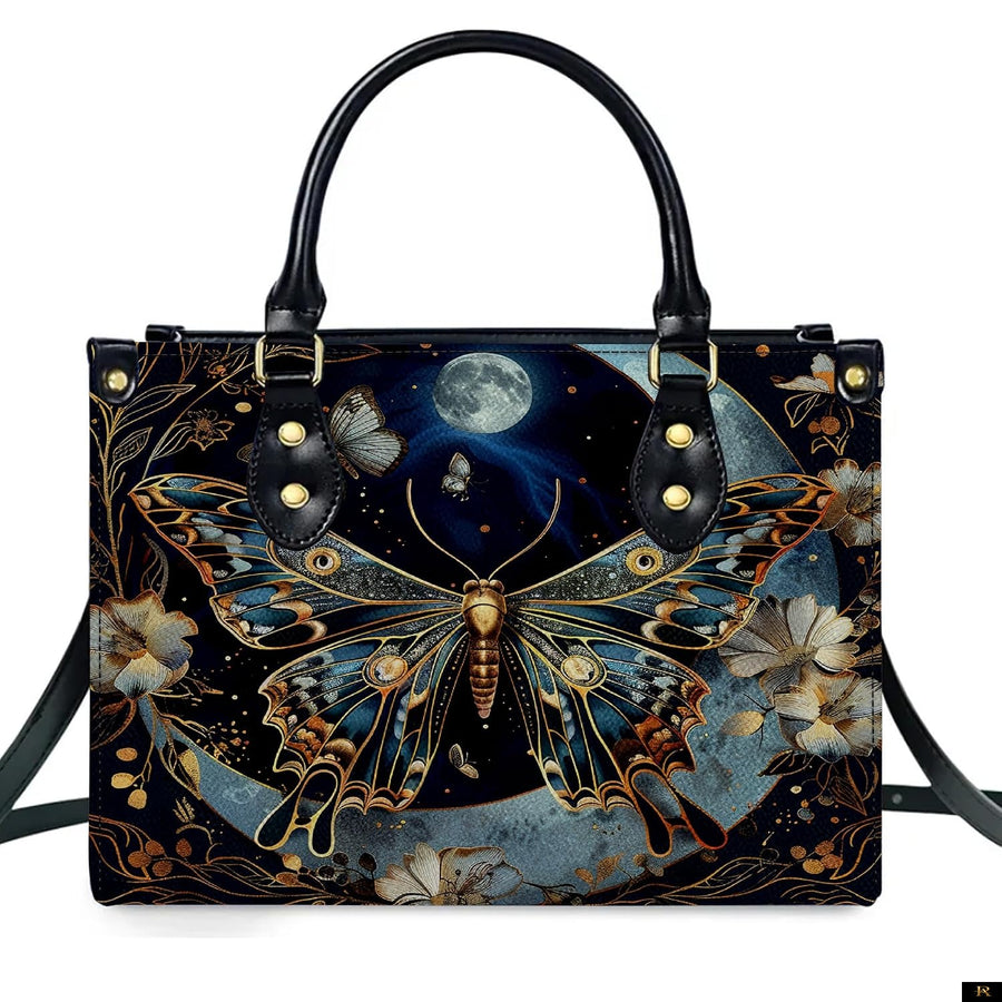 PREAUREUM "{split_values}" Personalized {collection_title} Leather Handbag