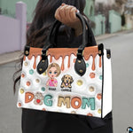 Angled display of playful 3D cartoon purse alongside matching zippered companion wallet.