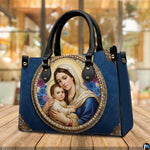 Top view showing handbag interior and upper construction
