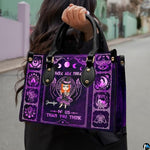 Personalized Witch Leather Bags, Halloween Purses For Women, Witch Art Bag, Spooky Halloween Purses, Holiday Gifts