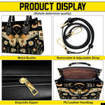 PREAUREUM "{split_values}" Personalized {collection_title} Leather Handbag