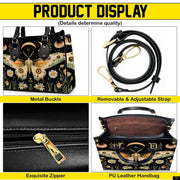 PREAUREUM "{split_values}" Personalized {collection_title} Leather Handbag