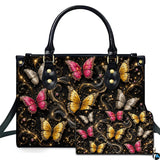Glowing Golden Butterfly Jeweled Filigree Fantasy Design