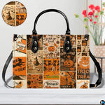 Personalized Witch Leather Bags, Halloween Purses For Women, Witch Art Bag, Spooky Halloween Purses, Holiday Gifts