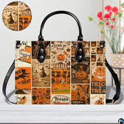 Personalized Witch Leather Bags, Halloween Purses For Women, Witch Art Bag, Spooky Halloween Purses, Holiday Gifts