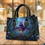 Personalized Dragon Leather Handbag, Fantasy Gothic Purse for Women, Mythical Shoulder Bag Gift for Dragon Lovers