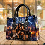 Personalized Leather Handbag for Black Women, Custom African Purse Bag Set, Birthday Meaningful Gifts for Mom, Friend