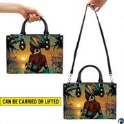 Personalized Black Women Leather Bag, Custom Name African Purses and Handbags Gifts for Mom Birthday Christmas Mothers Day
