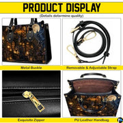 Bookstore Leather Bag, Book Purse for Book Lovers, Shoulder Bag