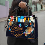 Personalized Christian Leather Handbag, Jesus Christian Tote Bag, Bible Purse, Religious Bags Gift for Mom, Women