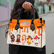PREAUREUM "{split_values}" Personalized {collection_title} Leather Handbag