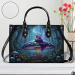 Personalized Dragon Leather Handbag, Fantasy Gothic Purse for Women, Mythical Shoulder Bag Gift for Dragon Lovers