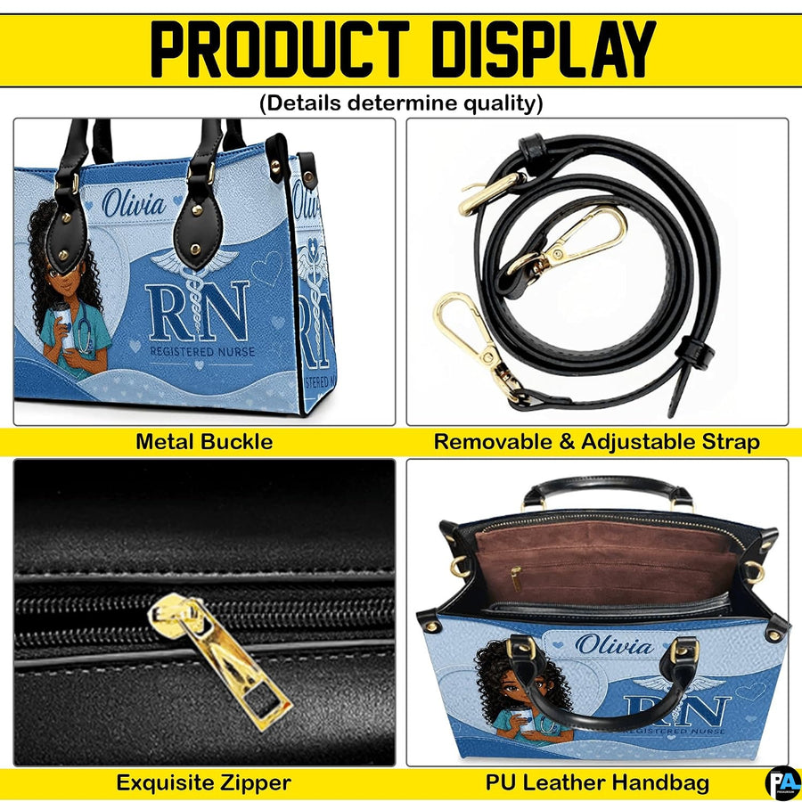 Studio interior scene presenting blue nurse character art on an accessory resting near leafy flora.