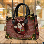 Coordinating holiday wallet featuring matching Santa Claus and brick flue festive artwork.