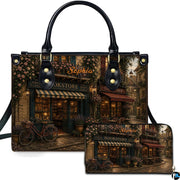 Bookstore Leather Bag, Book Purse for Book Lovers, Shoulder Bag