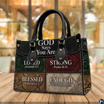 Dimensions graphic displaying size measurements for western colorblock handbag and matching wallet.