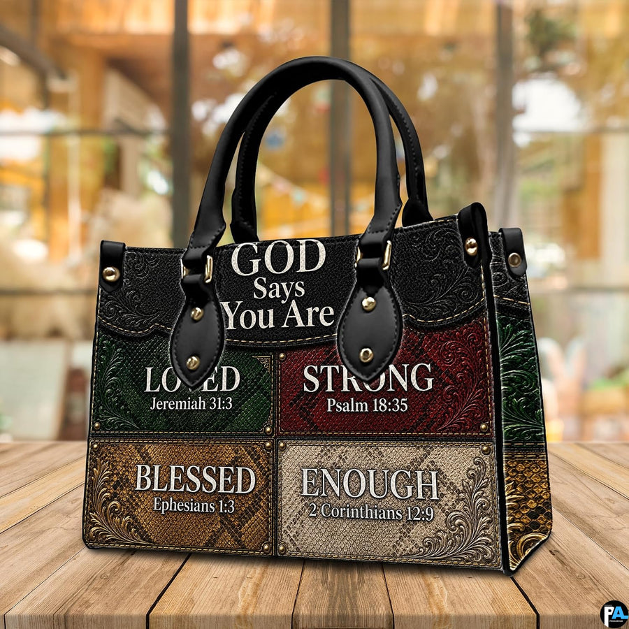 Dimensions graphic displaying size measurements for western colorblock handbag and matching wallet.