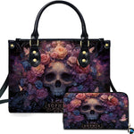 Personalized Halloween Leather Handbag – Custom Witch 3D Printing Effect Purses For Women – Spooky Gothic Shoulder Bag