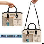 PREAUREUM "{split_values}" Personalized {collection_title} Leather Handbag