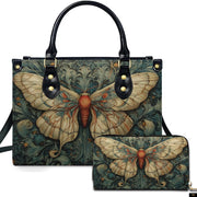 PREAUREUM "{split_values}" Personalized {collection_title} Leather Handbag