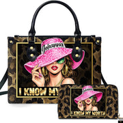PREAUREUM "{split_values}" Personalized {collection_title} Leather Handbag