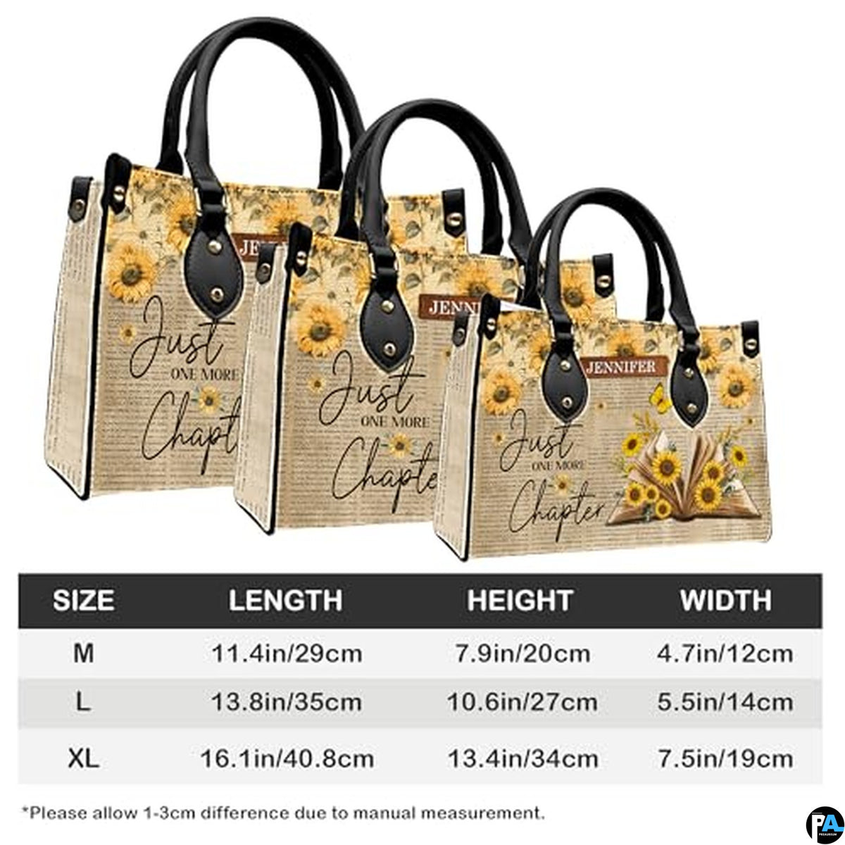 Personalized Book Lover Leather Bag, Just A Girl Who Loves Book Handbag With Name, Books Purse, Gifts For Readers, Writer