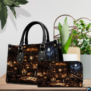 Bookstore Leather Bag, Book Purse for Book Lovers, Shoulder Bag