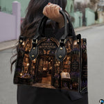 Dual presentation demonstrating handheld carrying via top handles and shoulder display mode for the accessory pairing