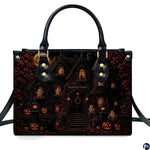 Haunted house artwork accessory shown alongside coordinated companion piece presenting matching spooky manor artwork.